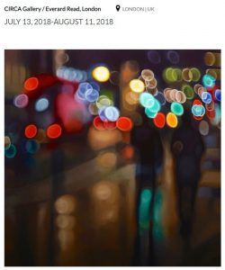 近眼の人から見た世界の画家はだれ？名前は？個展ギャラリーはどこ？