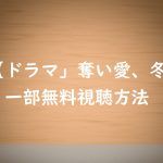 【奪い愛、冬】の動画は無料視聴OK!倉科カナ主演ドラマの感想!
