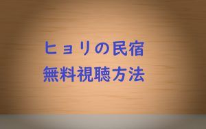 動画無料視聴│ヒョリの民宿(韓国番組)を見る方法!イサンスン自宅