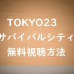 無料動画【TOKYO23サバイバルシティ】を視聴!ドラマの感想も紹介!