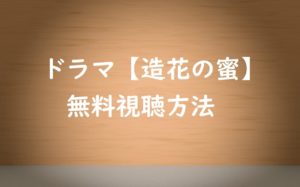 【造花の蜜】の動画は無料視聴OK!檀れい主演ドラマの感想とネタばれ!